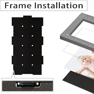 HELLO LAURA - 4x6 Picture Frame Collage With 18 Openings for Wall - Large Photo Frame Collage Wall Decor for Living Room Bedroom - Elegant Grey