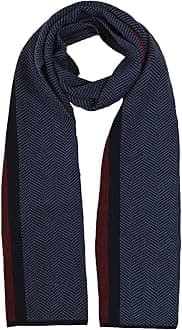 Wool Scarf for Men and Women, Merino Wool Plaid Winter Scarf, Thick Soft Tartan Knitted Neckwear for Cold Weather