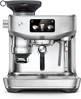 The Oracle Jet, Professional Coffee Machine with Manual and Automatic Milk Frother - With Knock Box, Milk Jug and Portafilter - 14 Pre-sets, 2.3L Water Tank, 1600 W, Stainless Steel