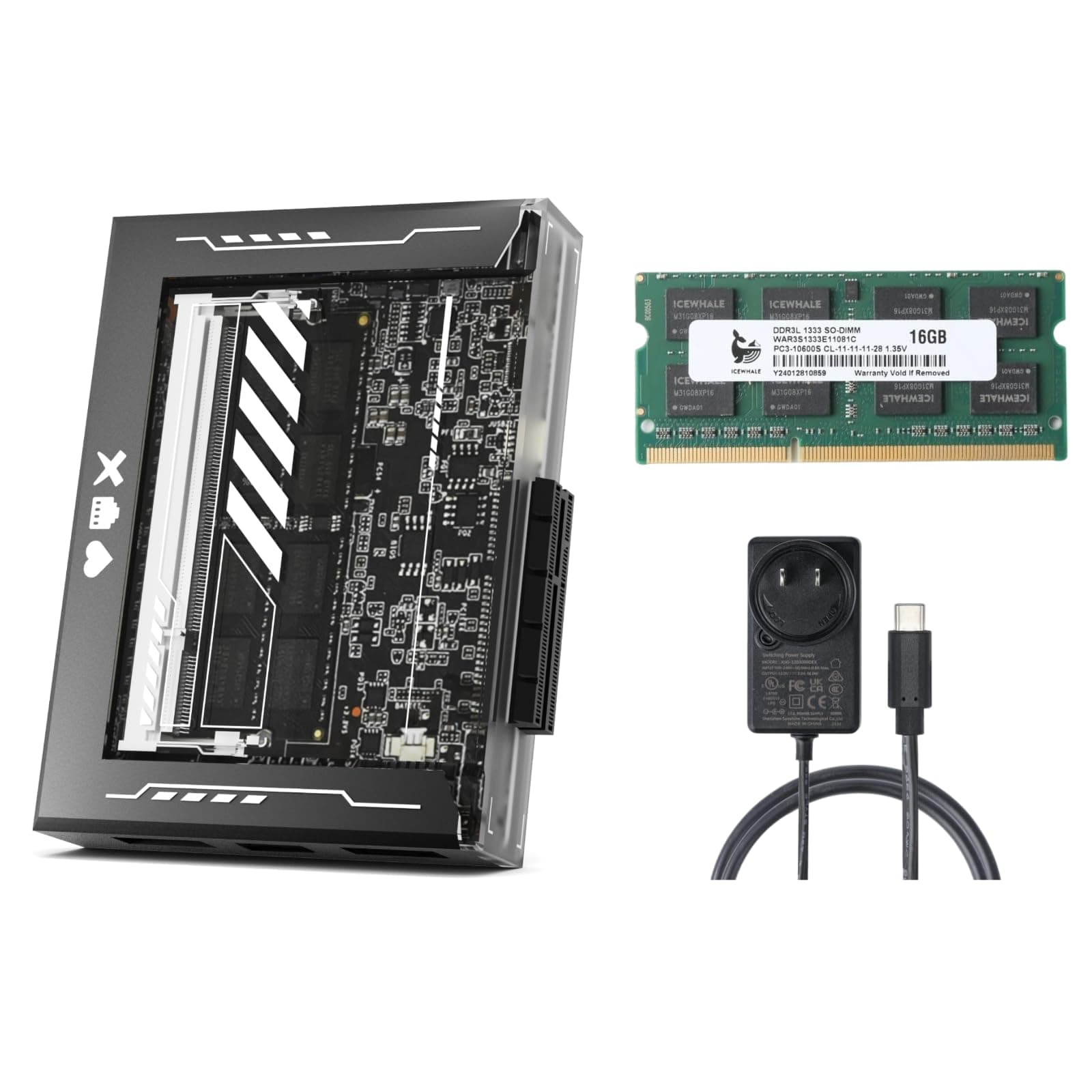 ZimaBlade Home Server Starter Kit, 16GB RAM + 32GB eMMC, Open x86 Platform, CasaOS Preinstalled,Docker & Self-Hosting Ready, Quiet Low Power, PCIe Expandable, Remote Access, 4K Media Server