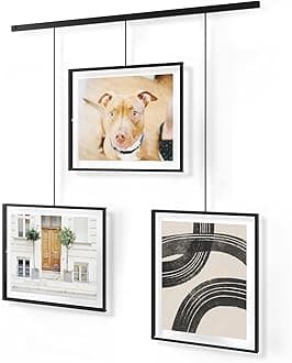 Umbra Exhibit Set of Three 8x10 Picture Frames, Black