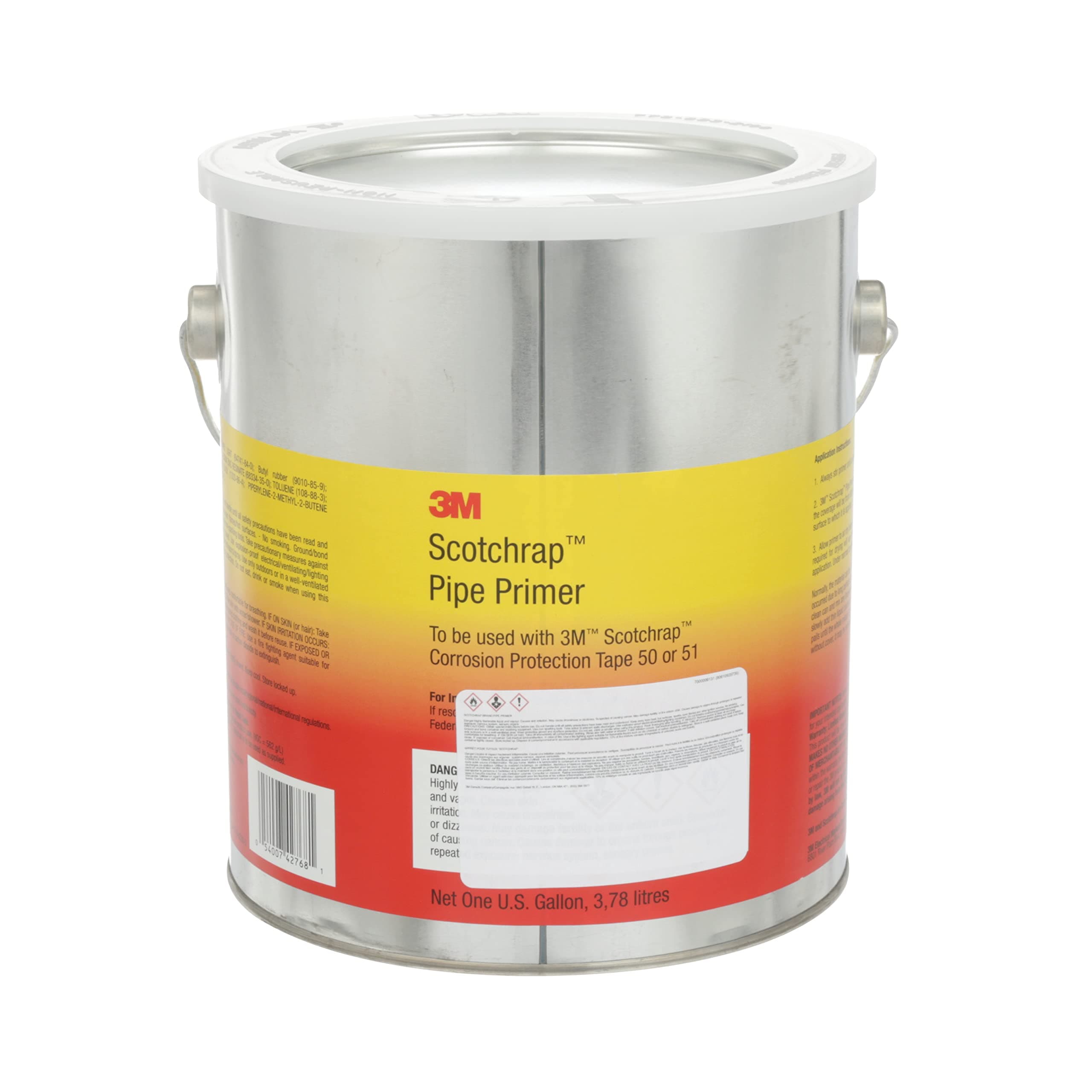 3M Scotchrap Pipe Primer SCOTCHRAP, 1 Gallon (Pack of 4)