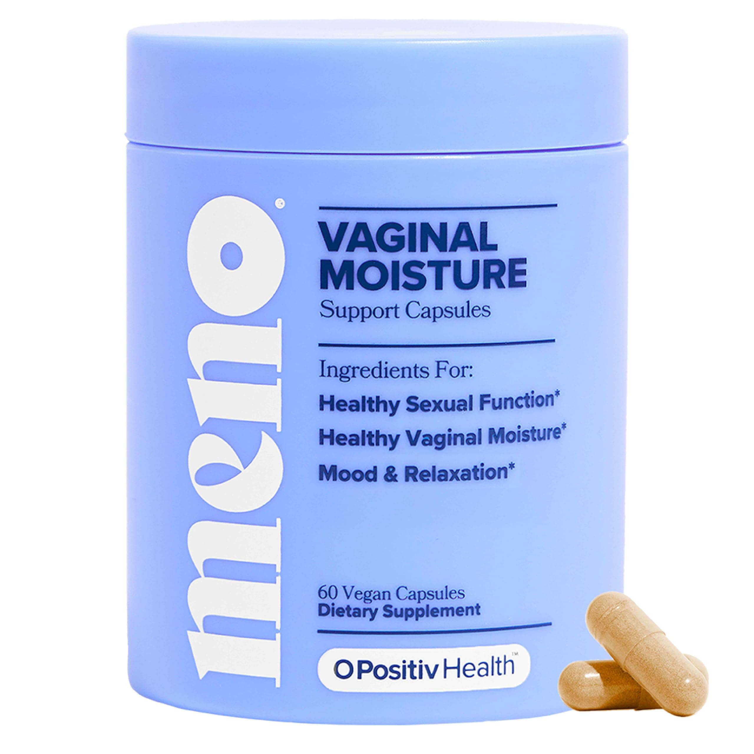 MENO Vaginal Moisture Support Capsules – OBGYN-Formulated to Support Healthy Vaginal Moisture, Mood & Relaxation – Hormone-Free Supplements with Maca Root & Fenugreek Seed Extract – 30 Servings
