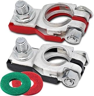 Battery Terminals for Nissan - Compatible for Nissan, Maxima, Rouge, Sentra, Murano,243407F000,24340-7F000, 243407F001, Positive and Negative,Plastic Cove