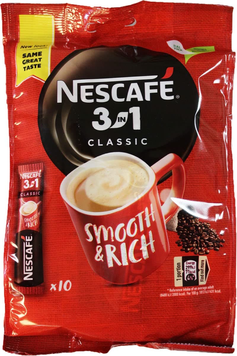 3 in 1 Classic Instant Coffee 165g (10 sticks)