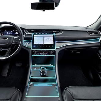 for Jeep Grand Cherokee 2021-2024 PPF Precut 8.5Mil Car Paint Protective Film TPU HD Film Scratch Protector Interior Accessories (Style D)