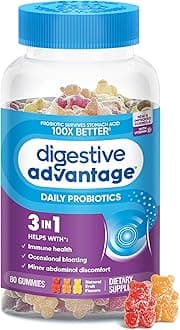 – Digestive Advantage Daily Probiotic Gummies (80 Count), 100x