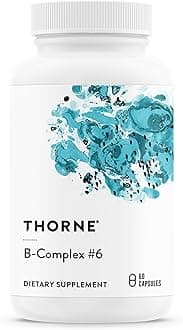 THORNE - B-Complex #6 - Vitamin B Complex with Active Forms of Essential B Vitamins & Extra B6-60 Servings