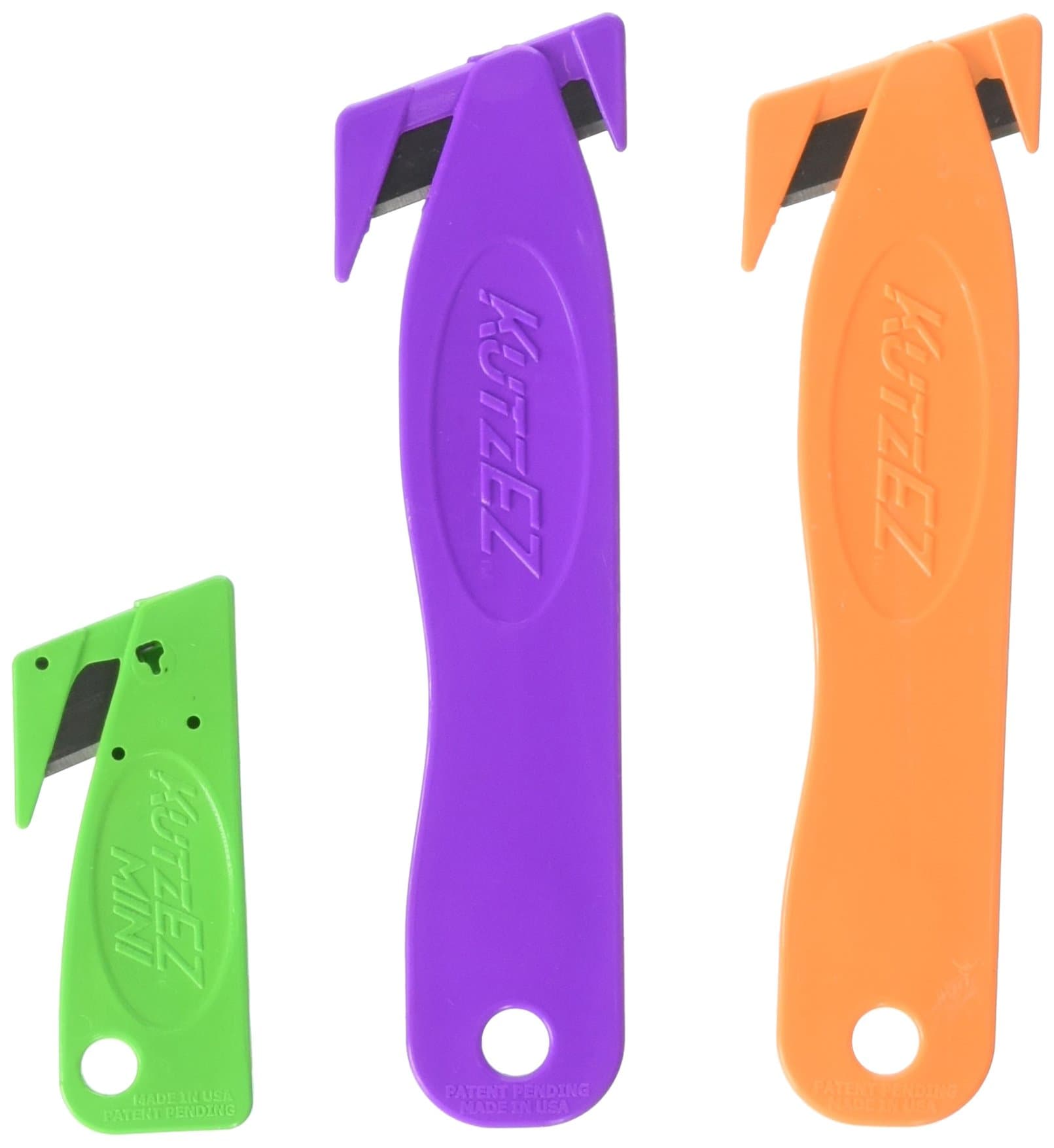 All-Purpose Safety Utility Knife, Box Cutter - 3/Pack