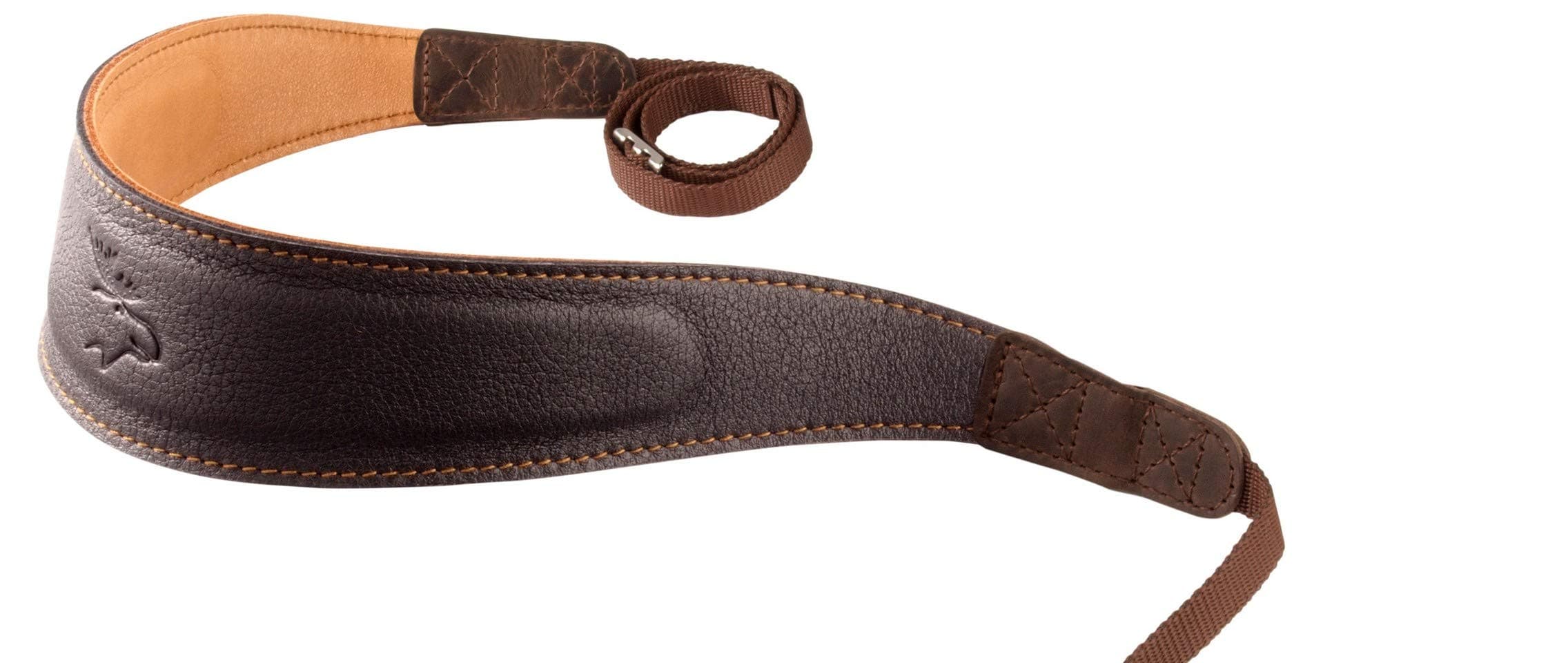 Eddycam 0619 Elk Leather Camera Strap (Black/Natural/Contrast Stitching