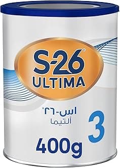 Nestlé S 26 Ultima 3 Stage Growing up Formula based on Cow's Milk for Toddlers From 1 3 years , 400g, White