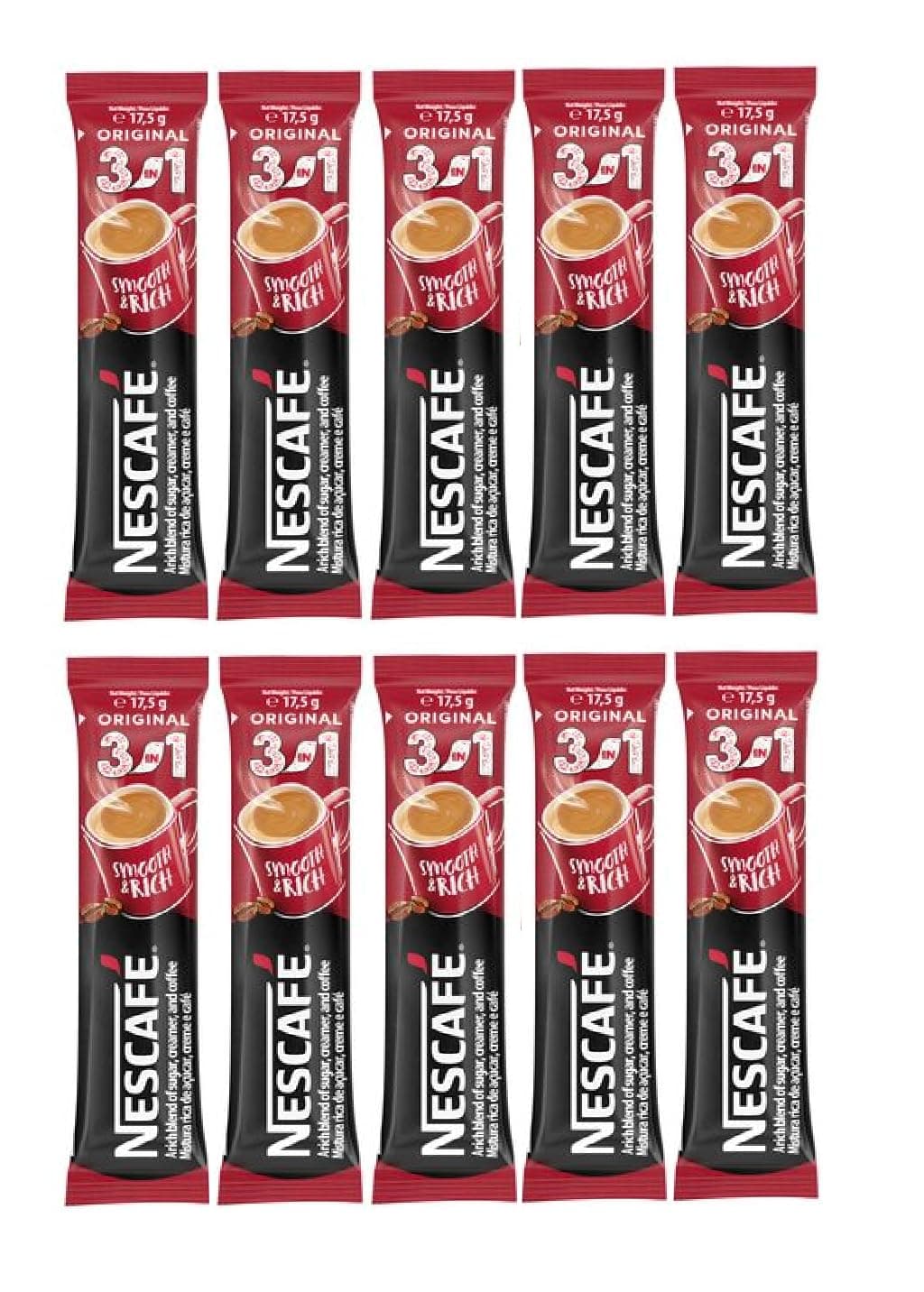 3 In 1 Original 10 Sachets Each Instant Coffee 17.5Gm - Powder