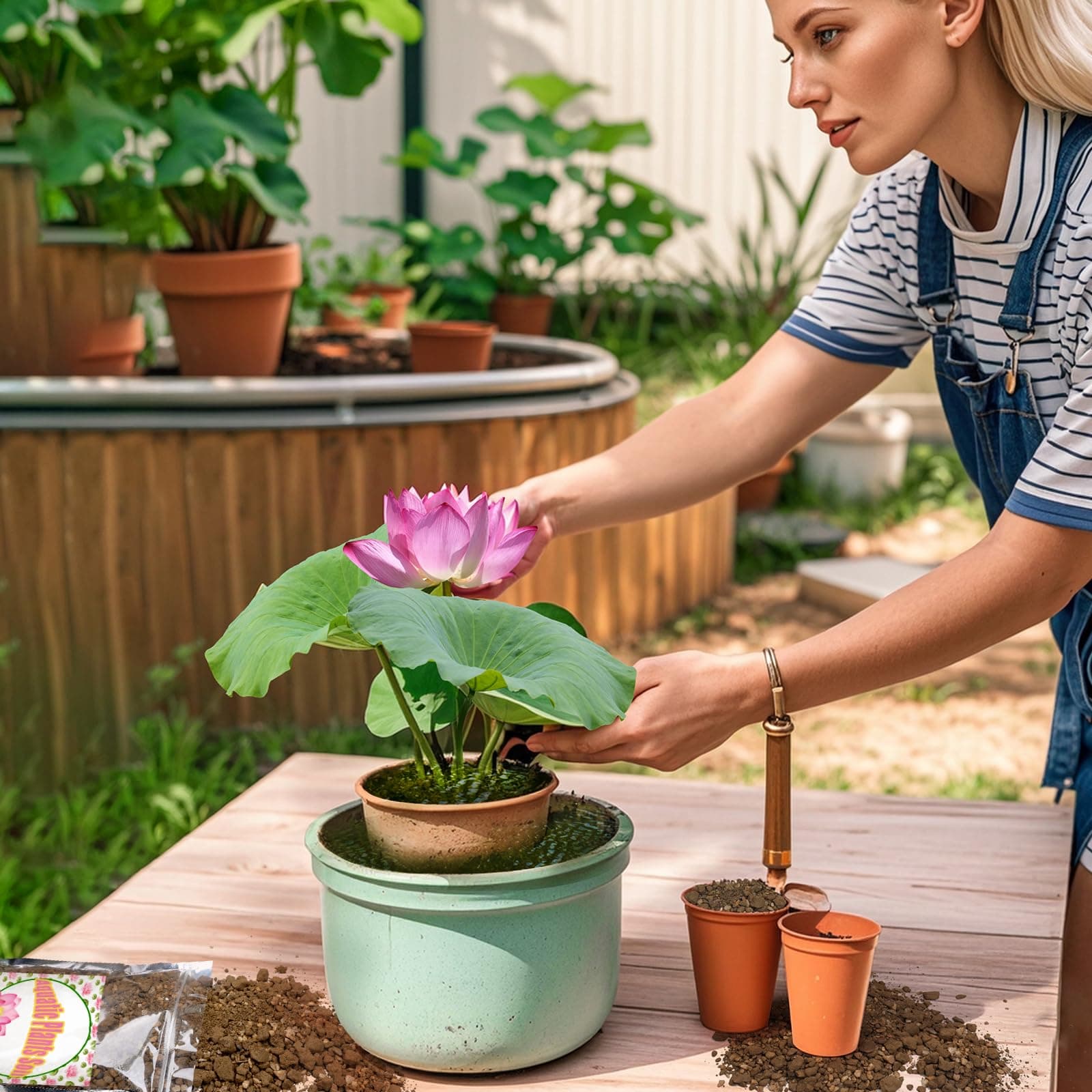 Doter Aquatic Soil for Plants - 2.2LBS, Clay Aquarium Soil Suitable for Small Ponds & Water Plants Like Lotus & Water Lily, Safe for Fish & Aquatic Life