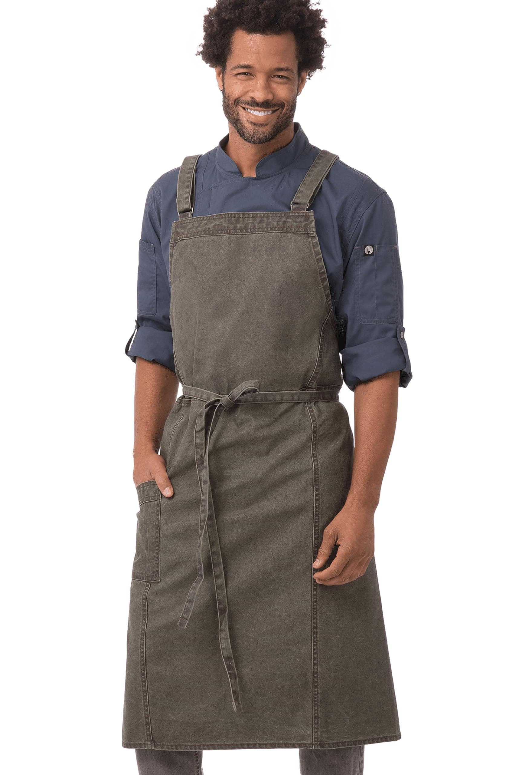 Chef WorksUnisex Denver Chefs Cross-back Bib Work Utility Apron