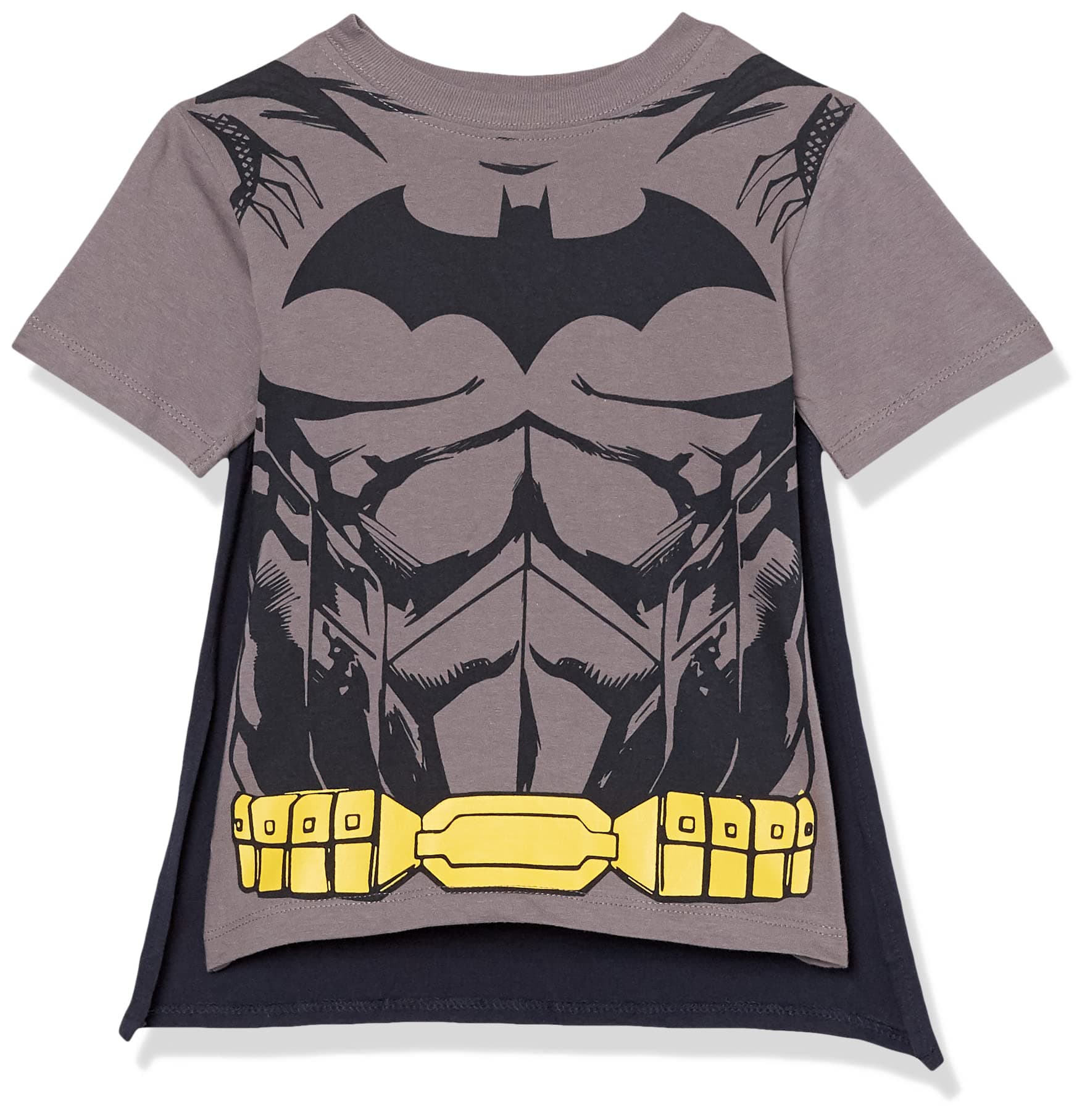 Boys' Little Batman Cosplay Short Sleeve Cape Tee T-Shirt