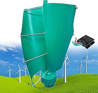 12000W Wind Turbine Helix Generator Kit, Maglev Shaft Wind Turbine Generator, Vertical Windmill 3-Phase Wind Power Turbine, for Household Power Supply, Road Infrastructure,A-12V