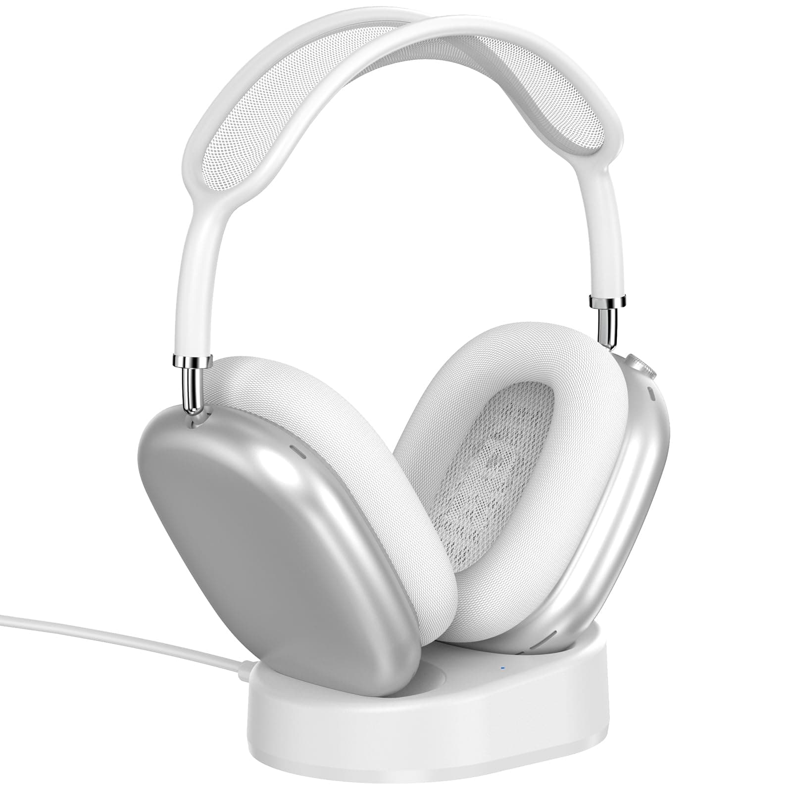 Headphone Charging Stand for AirPods Max,Magnetic Stand,Protable Desktop Headset Holder, Gaming Headset Stand, Charging Base for Headphones,Designed for AirPods Max (White)