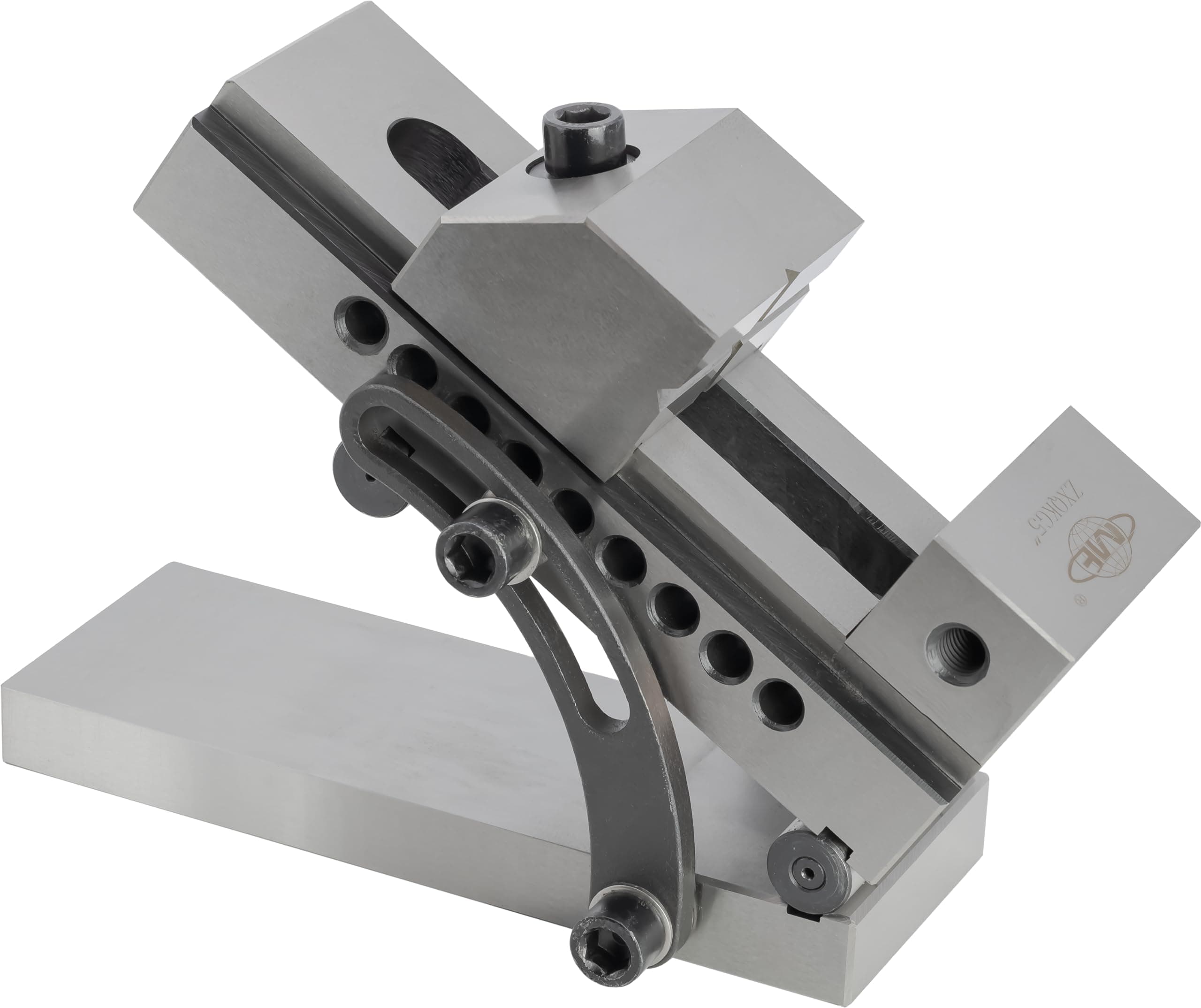 CME Machinist's Sine Vise, 3" Jaw Width, 4 1/4" Maximum Opening, 5" Distance Between Rollers