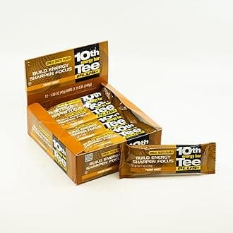 - 10th Tee PLUS+ Peanut Honey Bars made with Natural Ingredients | Golf Energy Bar, Easily Digestible Bar Healthy office Snacks | Best breakfast bars 12-45 grams bars