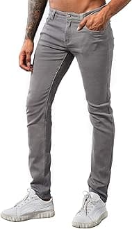 ZLZ Men's Skinny Slim Fit Stretch Comfy Fashion Denim Jeans Pants