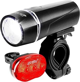 Bike Lights, Super Bright with 5 LED Bike Headlight & 3 LED Rear, Bike Lights for Night Riding with Quick-Release, Waterproof Bicycle Light Set, Bike Accessories, Bicycle Accessories, Flashlight
