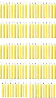 PROSPERRO LUMO by Parkash Candles Chime/Stick/Spell Candle Set of 100 | Ritual Spell | Unscented (Yellow)