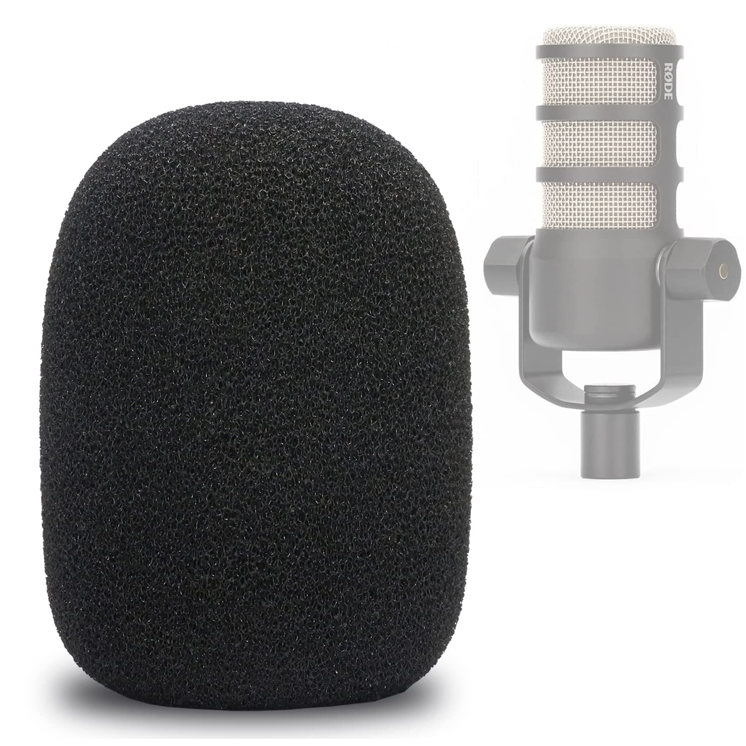 PodMic Pop Filter - Foam Windshield Cover for Rode PodMic Podcasting Microphone for Block Plosives (1pcs)