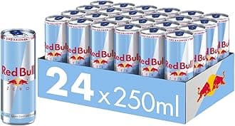 Red Bull Energy Drink Zero, 24 x 250 ml, cans of drinks pallet, without deposit