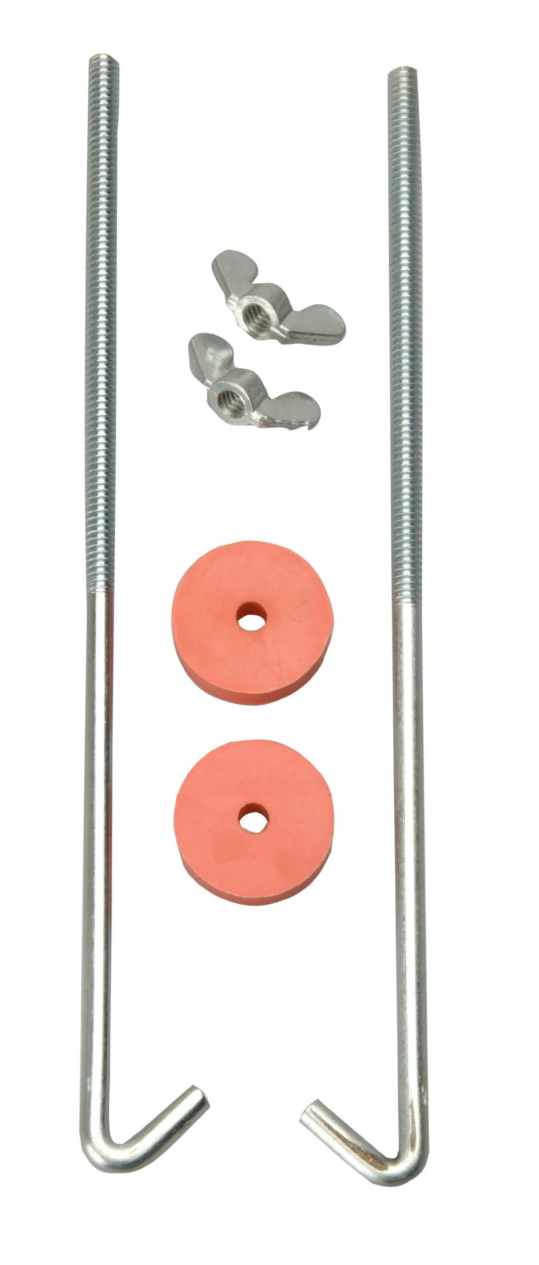 Southwire Road Power 966-8 J Hook Battery Hold Down Bolts - 8-Inch Chrome Finish - Durable Battery Securing Kit - GM Compatible - Easy to Install - 2-Pack