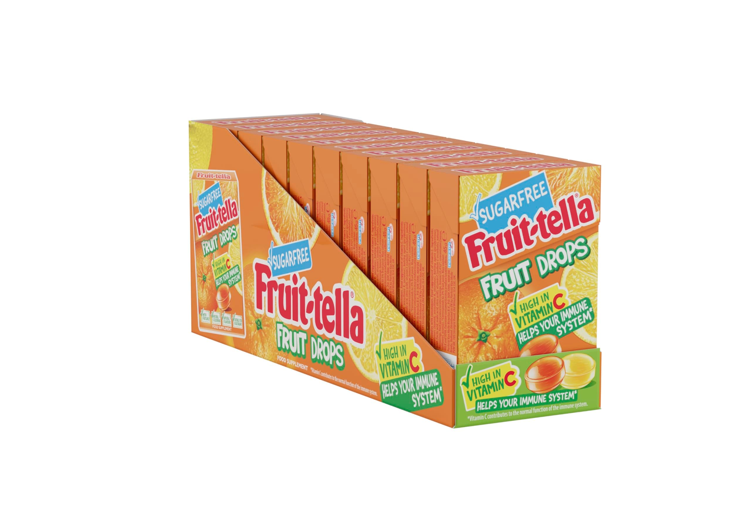 Sugar Free Fruit Drops Citrus Pouch, 20 X 45 g