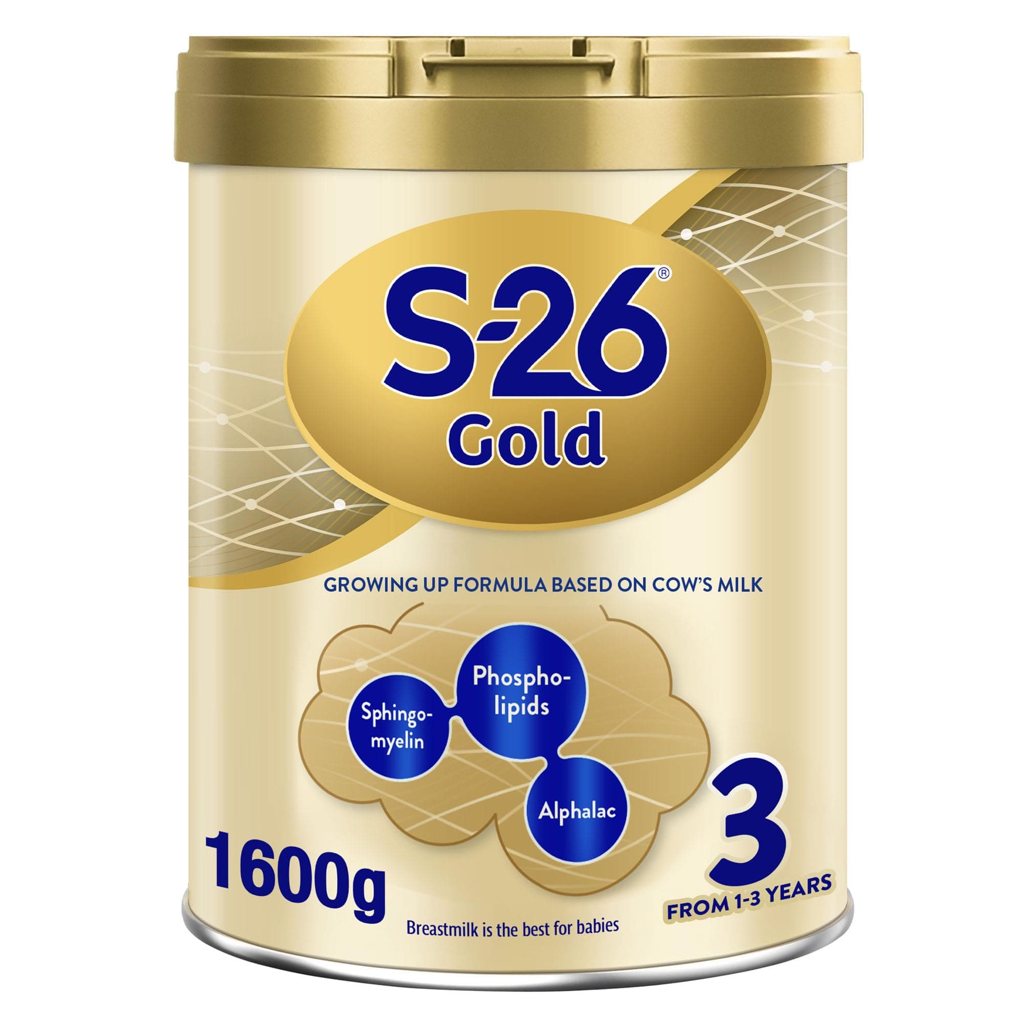 Nestle S26 Gold Stage 3 Growing Up Formula, From 1 to 3 Years, 1.6kg