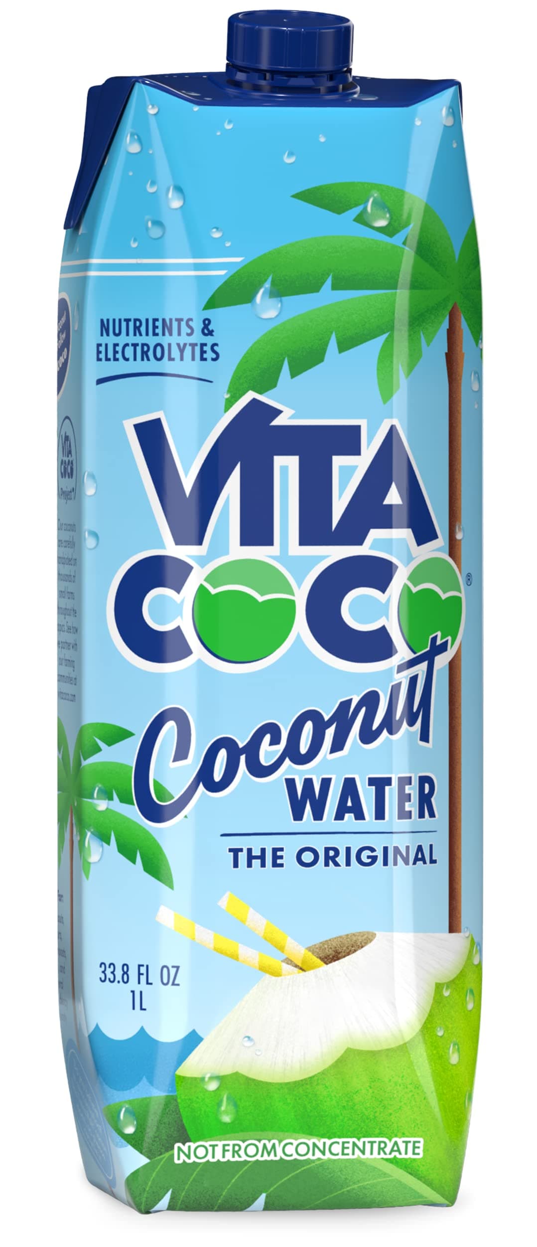 Coconut Water, Pure, 33.8 Fl Oz