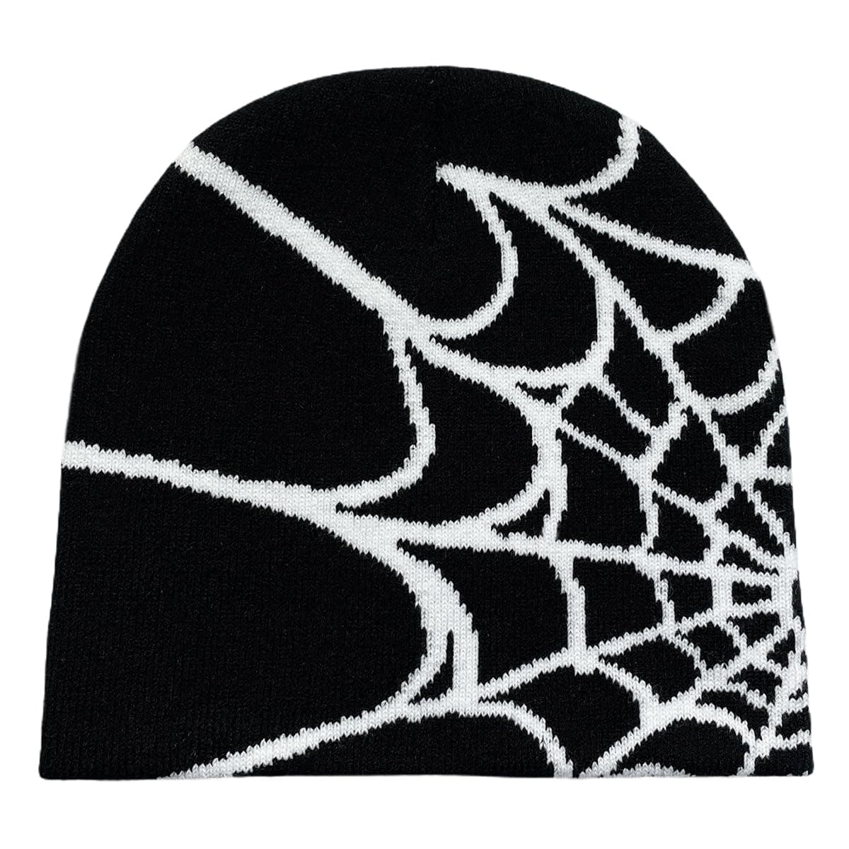 Y2K Gothic Spider Pattern Wool Acrylic Knitted Hat Women Beanie Winter Warm Beanies Men Casual Skullies Outdoor