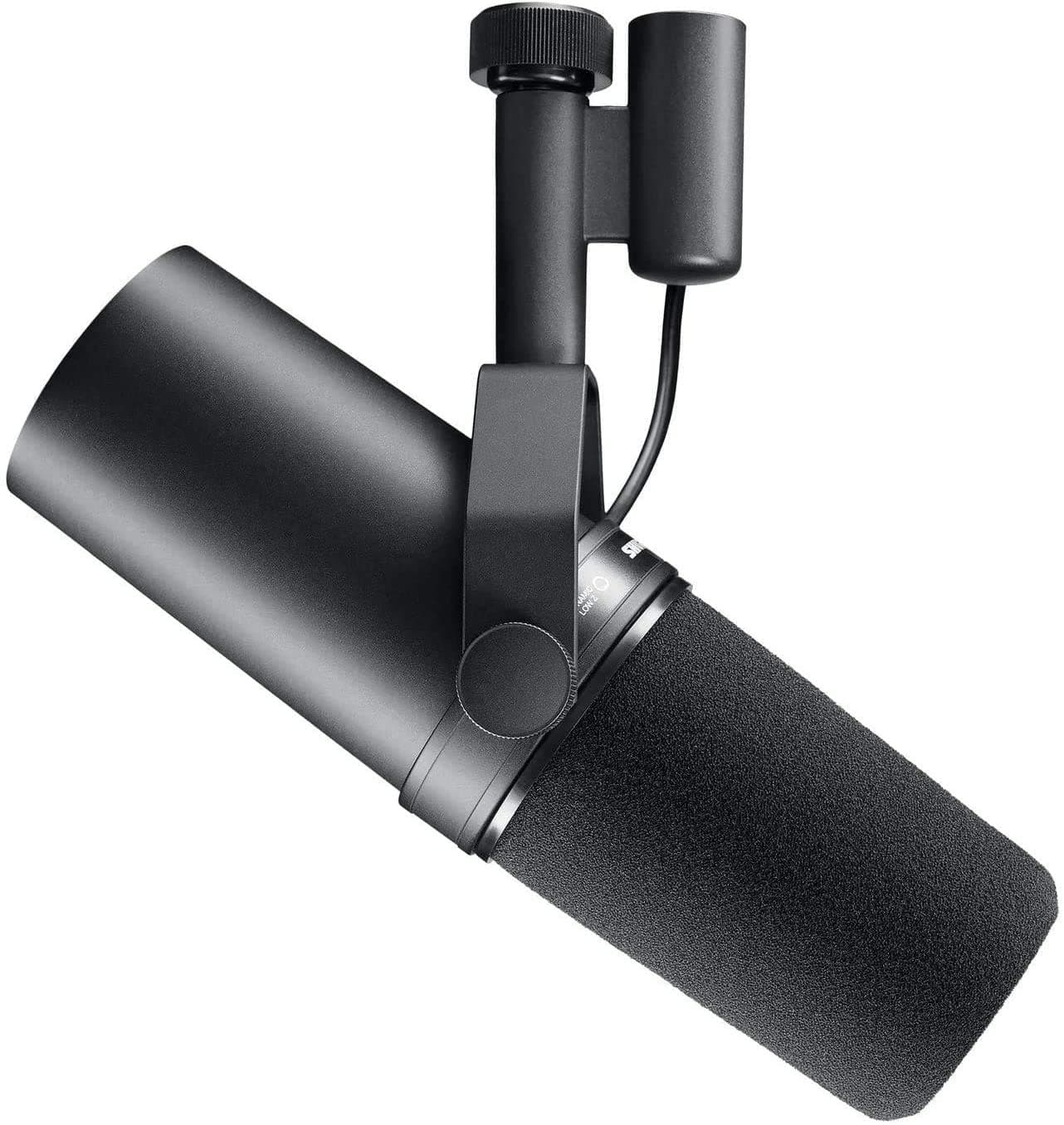 Shure SM7B Dynamic Studio Microphone - XLR Mic for Podcasting, Streaming, Vocal Recording & Broadcasting, Wide Frequency Range, Smooth Warm Audio, Detachable Windscreen, Black