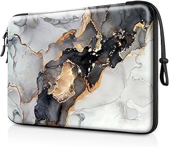FINPAC Hard Shell Laptop Sleeve Case for 13-inch MacBook Air M3/A3113 M2/A2681 M1/A2337 2024-2018, MacBook Pro 14 2024-2019 M4/M3/M2, MacBook Pro 13 A2686 A2338, Shockproof Cover Carrying Bag,