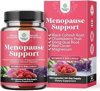 Complete Herbal Menopause Supplement for Women - Female Hormone Balance Capsules for Night Sweats, Hot Flashes & Mood Swings with Dong Quai, Chaste Berry & Black Cohosh Root - 120 Count Pack