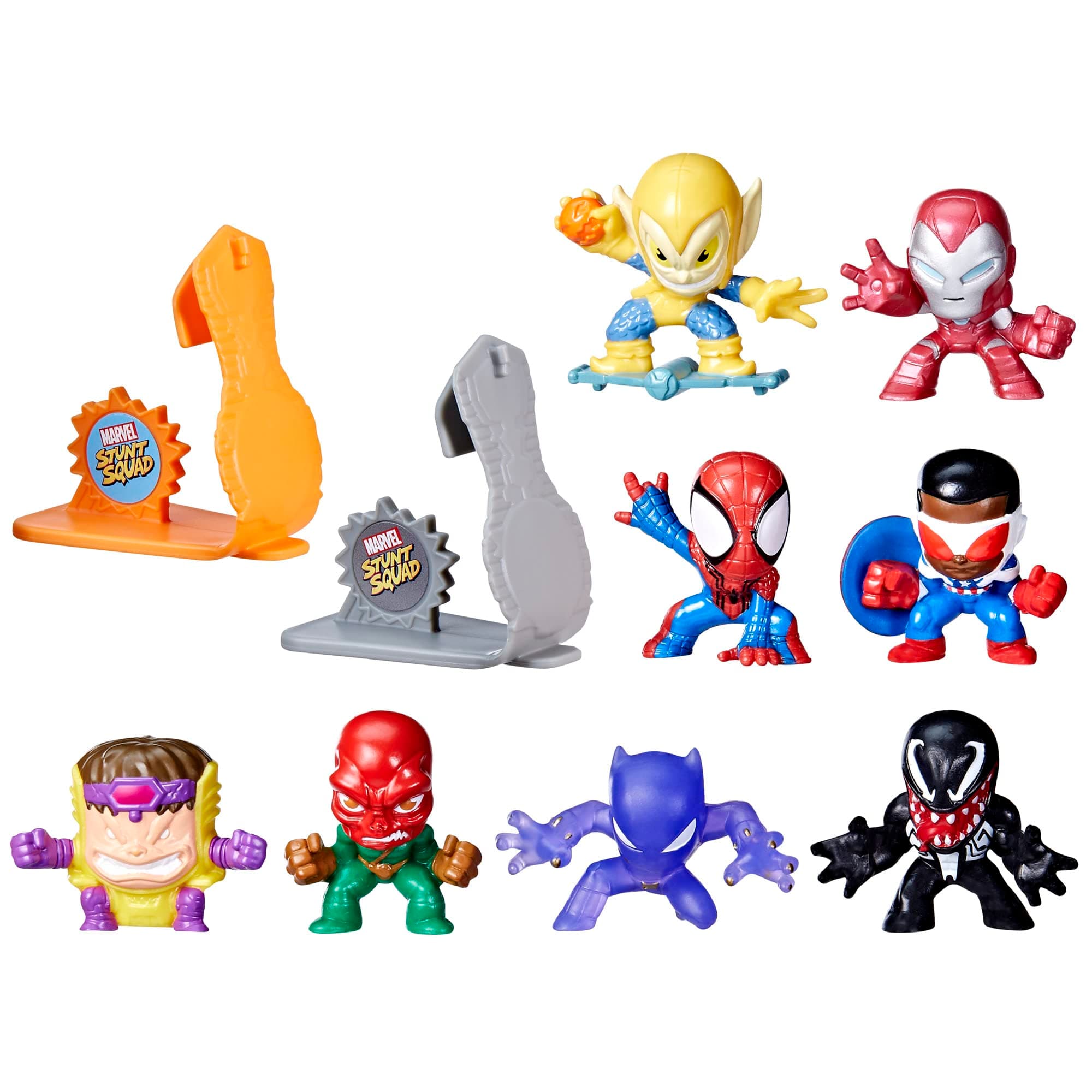 Marvel Stunt Squad Collection Pack, Action Figure Set, Super Hero Toys, Action Figures, Mini Action Figures, Playset, Toys for Kids Ages 4 and Up
