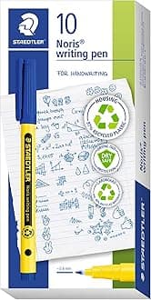 STAEDTLER 307-3 Noris Handwriting Pen - Blue (Box of 10)