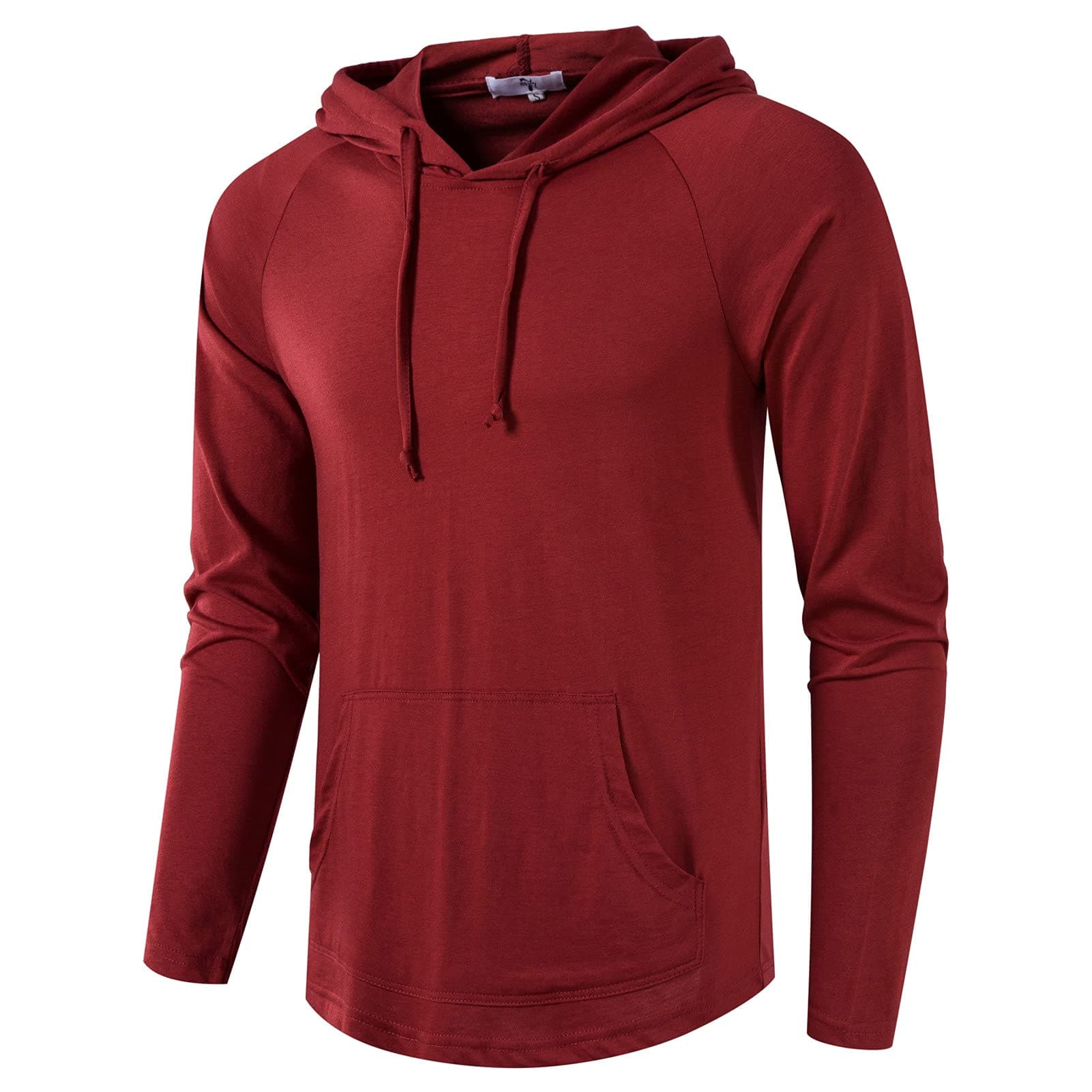 SIR7 Men's Gym Workout Active Long Sleeve Pullover Lightweight Hoodie Casual Hooded Sweatshirts