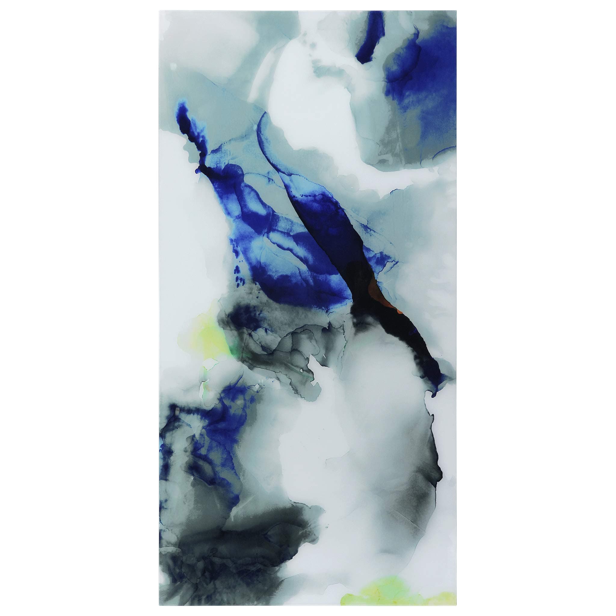 - Empire Art Direct Abstract Art,Blue Frameless Tempered Glass Panel,Contemporary Wall Decor Ready to Hang,Living Room,Bedroom ＆ Office, 0.20" x 72.00"