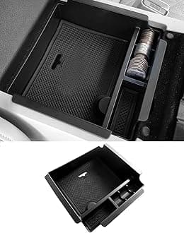 Center Console Armrest Storage Box Compatible with Nissan Maxima 2016-2023 ABS Tray Insert Organizer Glove Pallet