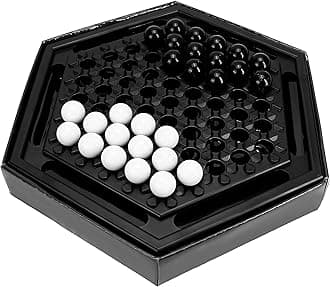 Chess Sets Board Game - Abalone Family Strategy Game for Adult, Desktop Home Marble Chess Game Set for Intellectual Development, Table Games & Party Fun