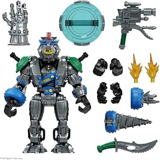 ULTIMATES! Teenage Mutant Ninja Turtles Robotic Bebop - 8" TMNT Action Figure with Accessories Classic Cartoon Collectibles