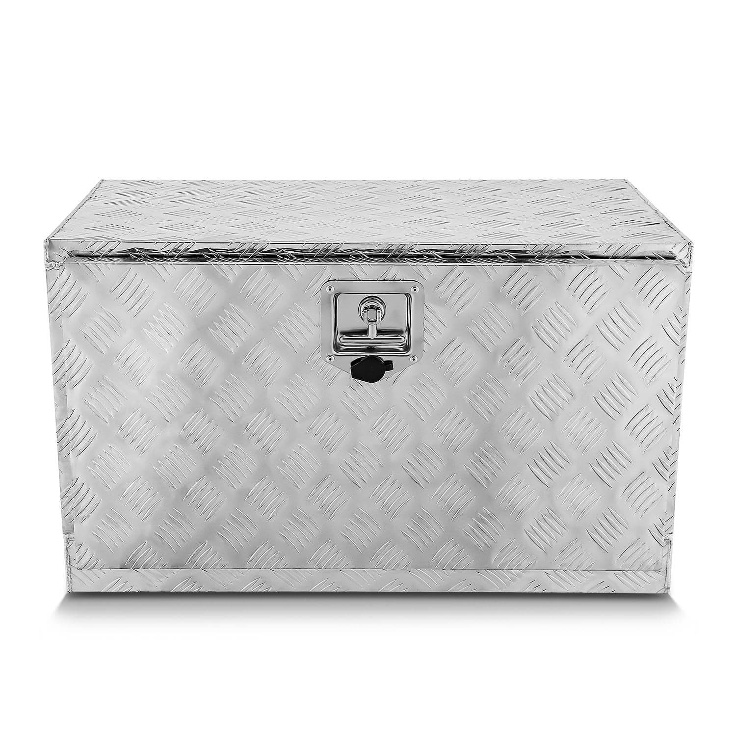 Truck Tool Box Lockable Storage Box, Truck Bed Tool Box Truck Bed Organizer Aluminum Truck Tool Boxes for Bed of Truck, w/Lock & Keys, 31.5"L X 19"D X 19"H Silver, TBOX-T5-014-ALU