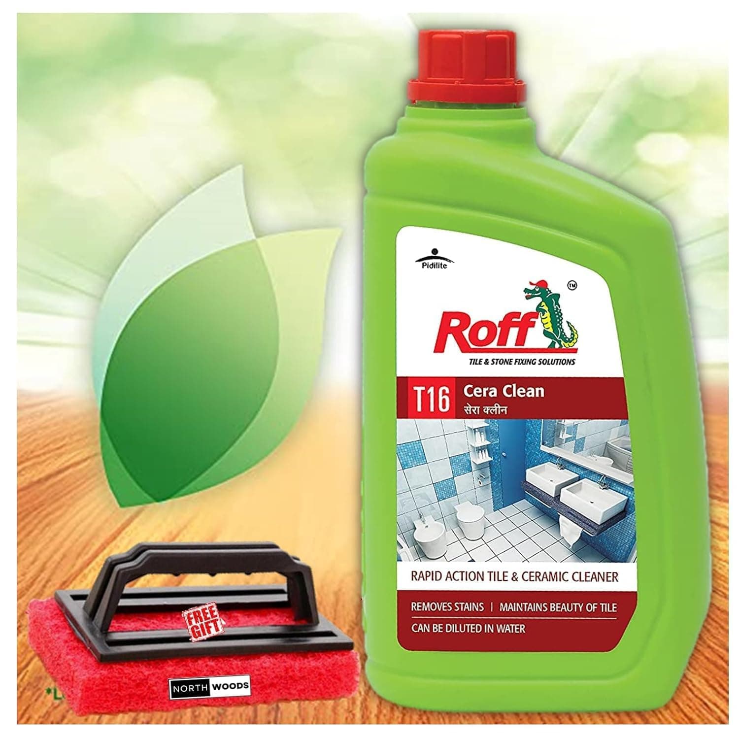 Roff Cera Tile Cleaner, Floor Tile and Ceramic Cleaner, Concentrated Liquid for Tough Stains,Multi-surface Floor and Tile Cleaner 500 ml-(Roff 32628)