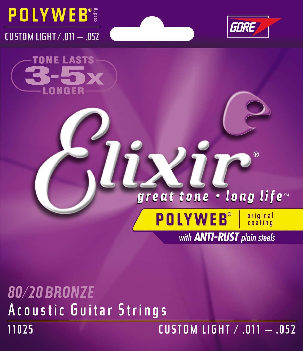 ELIXIR POLY ACOUS CUST LT
