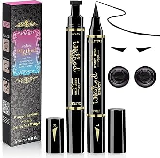 iMethod Winged Eyeliner Stamp - 2 Pens, Perfect Wing Cat Eye Liner, Waterproof & Smudge-proof, 10 mm