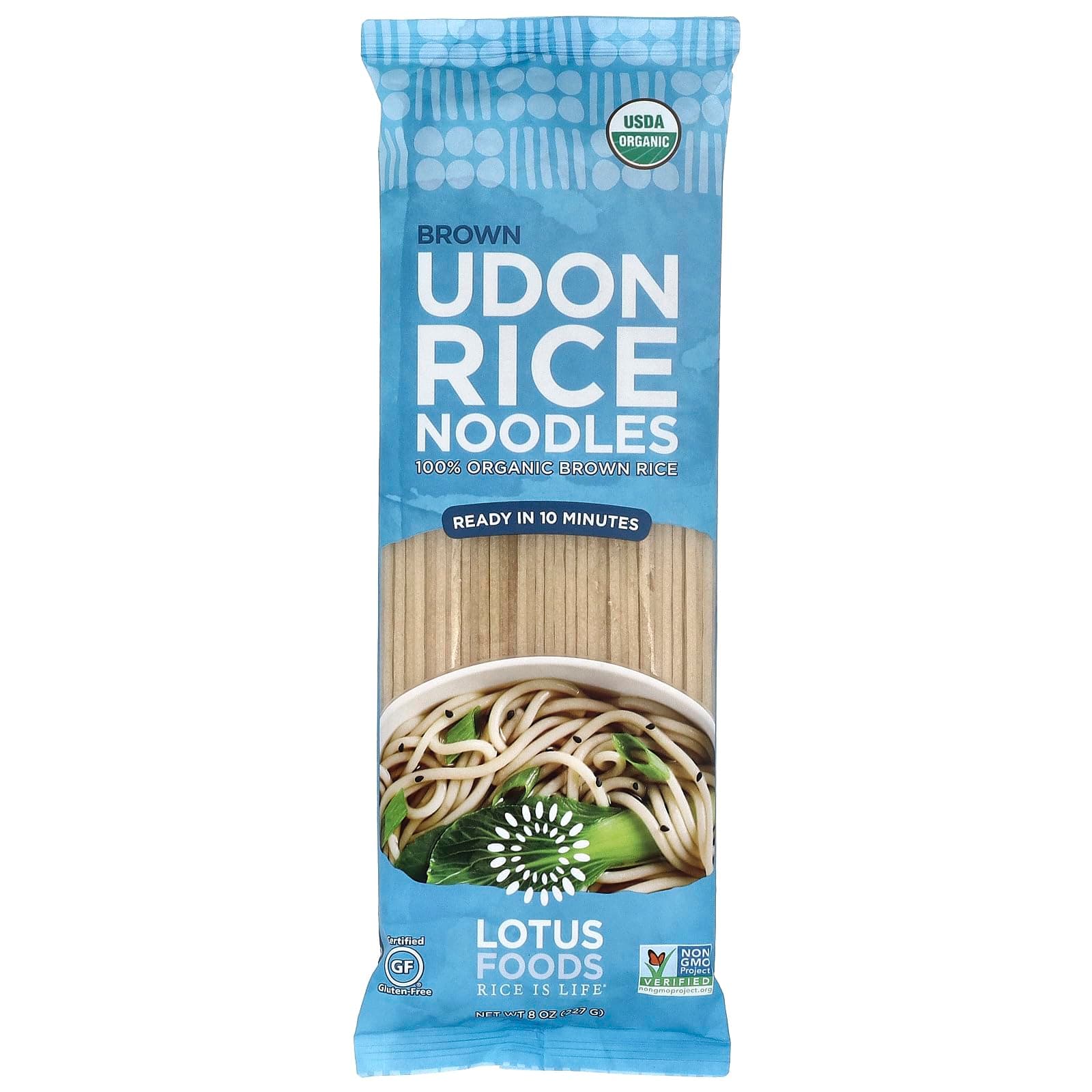 LOTUS FOODS Organic Brown Udon Rice Noodles, 8 OZ