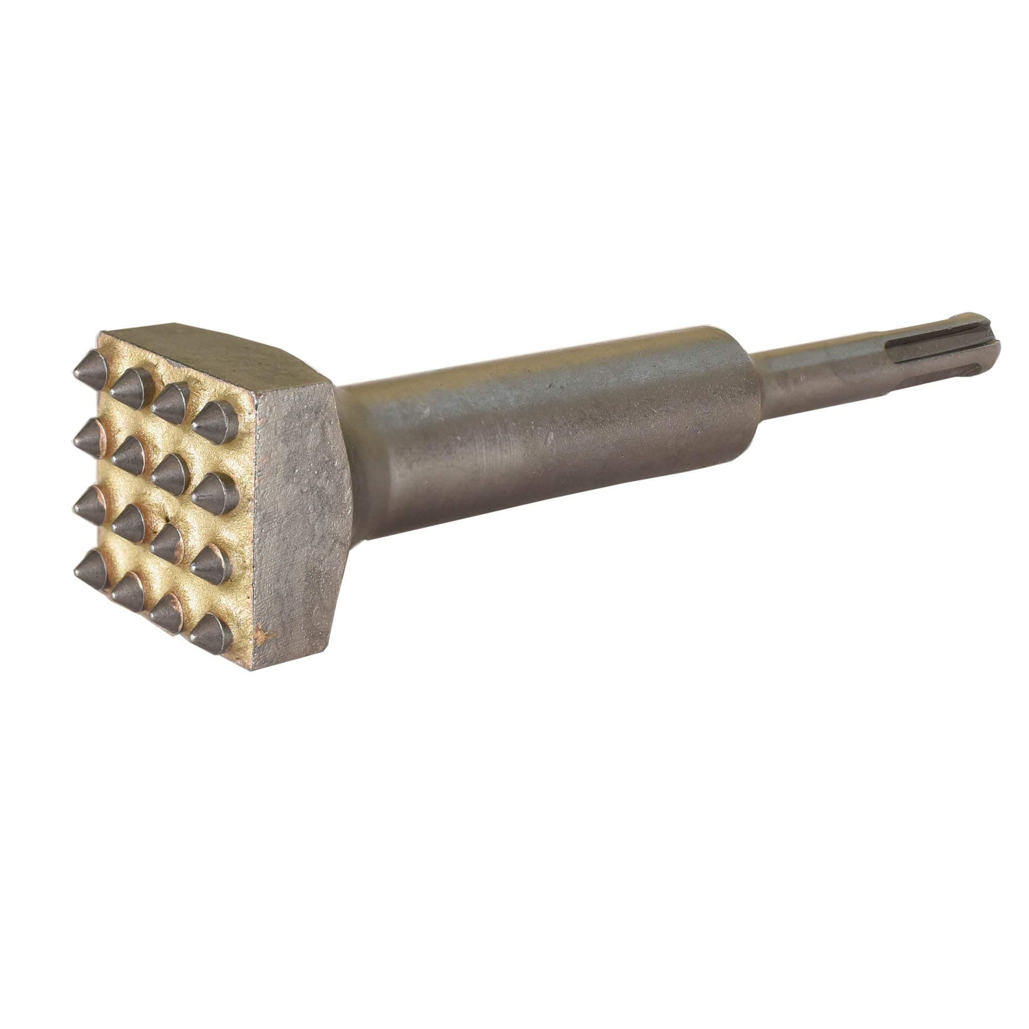 5 5/8 in. x 1 1/4 in. 16 Tips Concrete Repair Patch Prepare SDS Plus Bushing Tool, 1 1/4 Inch Square Head Concrete Roughness Coating Remove Bushing Bit for Rotary Hammer (Pack of 1)