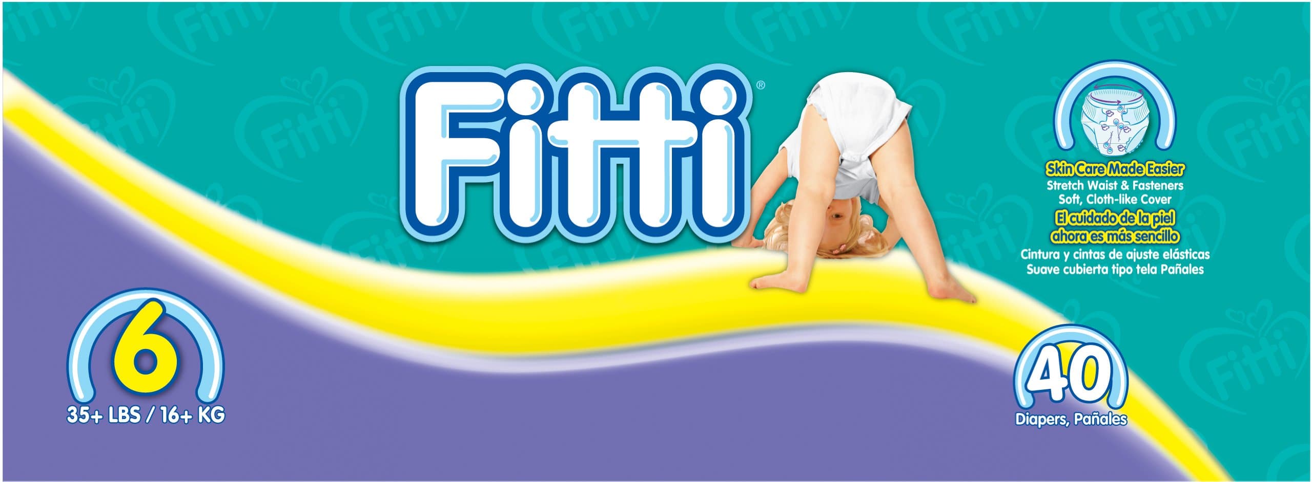 Mega Baby Diapers, Size 6, 40 Count (160 Count (Pack of 4)